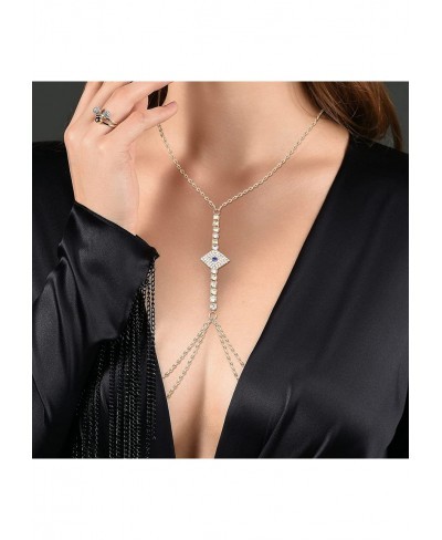 Body Chain for Women Crystal Leg Chain Beach Thigh Chain for Girls Bikini Body Jewelry for Women Sexy $7.28 Body Chains