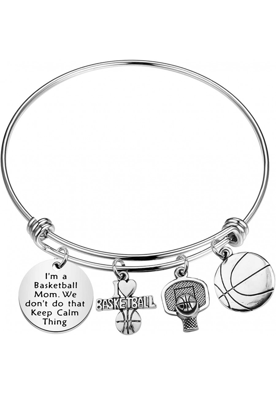 Basketball Mom Gift Basketball Bracelet for Mom Basketball Jewelry for Basketball Player Mom Thank You Gift for Basketball Mo...