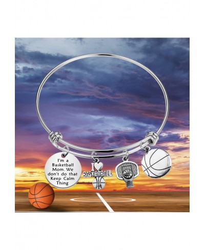 Basketball Mom Gift Basketball Bracelet for Mom Basketball Jewelry for Basketball Player Mom Thank You Gift for Basketball Mo...