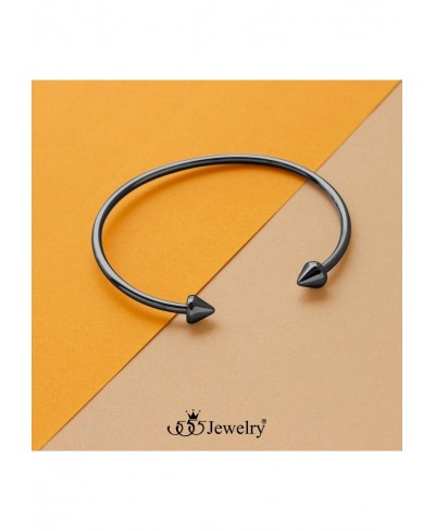 Stainless Steel Open Cuff Bangle Spike Bracelet for Women & Girls $20.98 Bangle