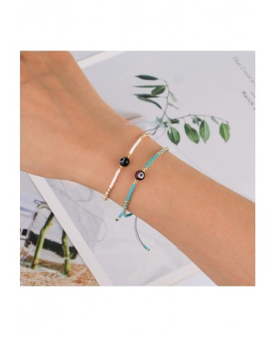 Boho-Color Crystal Shell Beaded Friendship Bracelets Handmade Strand Bracelet Bangles Jewelry for Summer $13.42 Strand