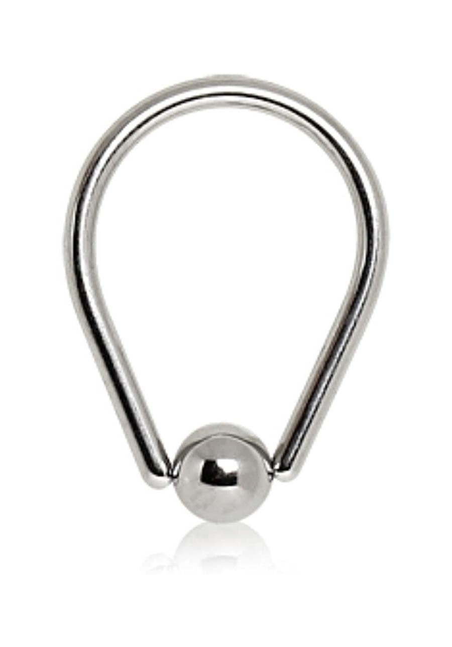 316L Surgical Steel Tear Drop Captive Bead Ring $8.46 Piercing Jewelry