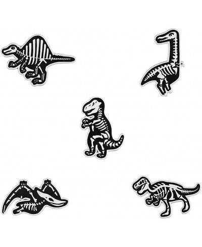 Brandname 5 Cute Skeleton Pins Lovely Dinosaur Lapel Badge Pins for Backpack Clothes Hat DIY Crafts… Black $15.86 Brooches & ...