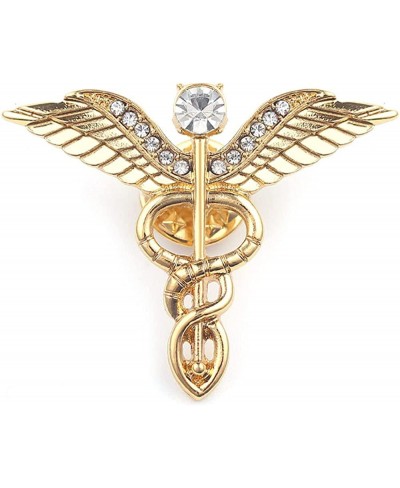 Cool Registered Nurse Emblem Pin BSN Caduceus Doctor Brooch Human Nerve Cell Shape Broach Pin Medical Jewelry (gold) $12.96 B...