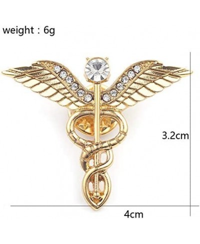 Cool Registered Nurse Emblem Pin BSN Caduceus Doctor Brooch Human Nerve Cell Shape Broach Pin Medical Jewelry (gold) $12.96 B...