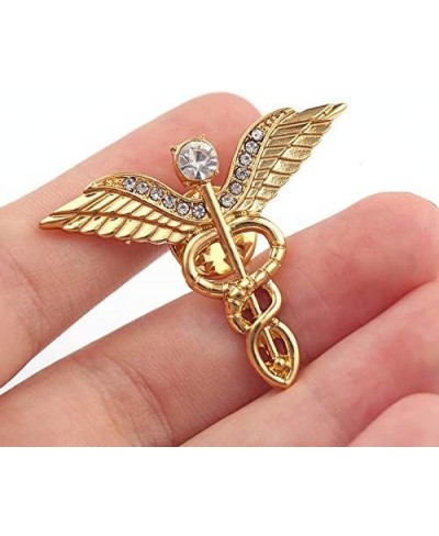 Cool Registered Nurse Emblem Pin BSN Caduceus Doctor Brooch Human Nerve Cell Shape Broach Pin Medical Jewelry (gold) $12.96 B...