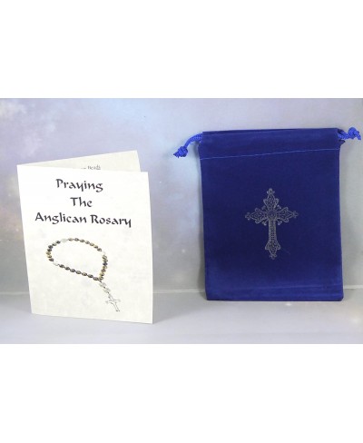 Anglican Rosary Beads Celtic Cross Prayer Bag Instruction Booklet $26.09 Strands