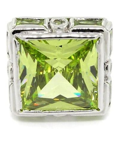 Striking Comfortable Large Peridot CZ Ring $31.45 Statement