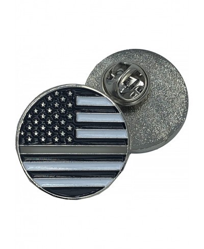 Thin Gray Line pin Corrections American Flag Correctional Officer (Round) $9.76 Brooches & Pins