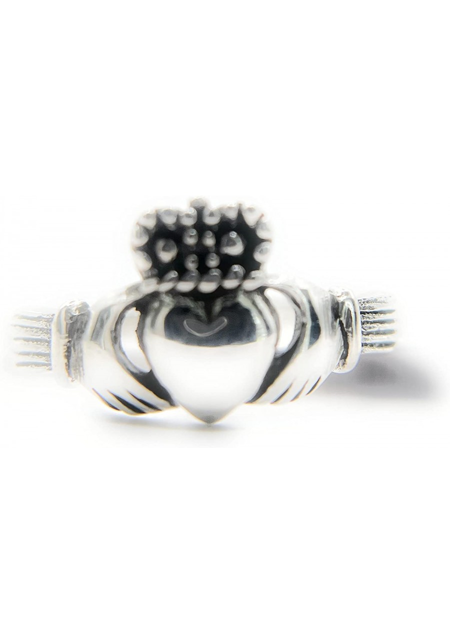 Solid Sterling Silver Celtic Claddagh Irish Heart Promise Ring Size 8 + Free Giftbag $13.18 Statement