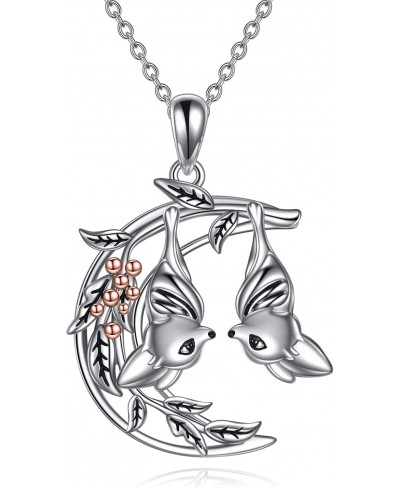 925 Sterling Silver Halloween Necklace Bat Ghost Pumpkin Necklace Halloween Jewelry Gifts for Women Teens Bat Jewelry $32.14 ...