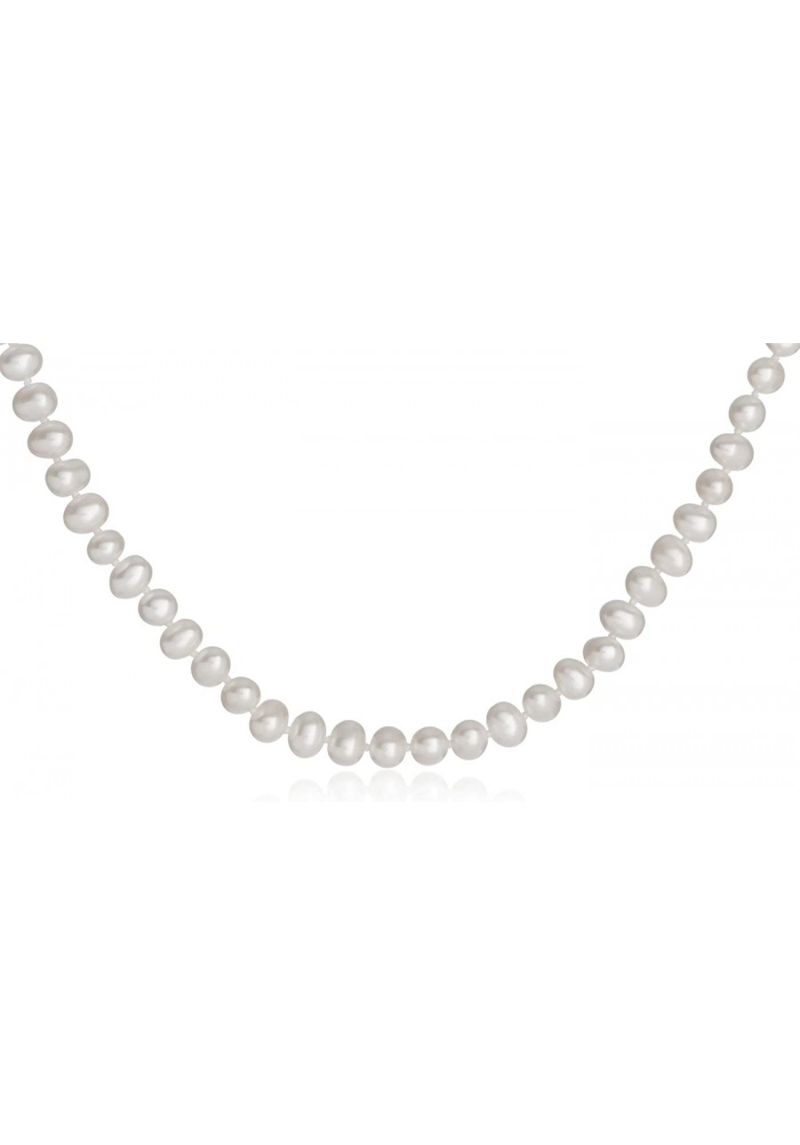 Sterling Silver Genuine Freshwater Pearl 5-6mm 18 $37.54 Pearl Strands