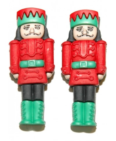 Red & Green Christmas Nutcracker Stud Earrings (H359) $13.31 Stud