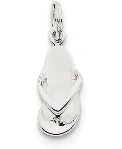 Sterling Silver Flip Flop Charm $27.80 Pendants & Coins