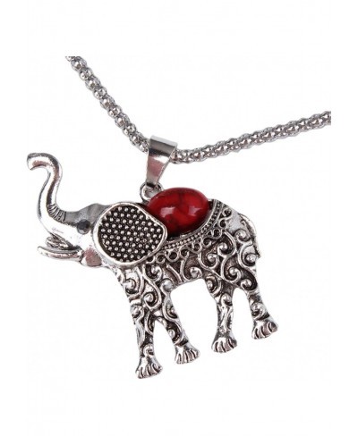 Vintage Silver Ethnic Elephant Jewelry Sets Boho Pendant Necklace Drop Earrings Link Bracelet Sets $9.70 Jewelry Sets