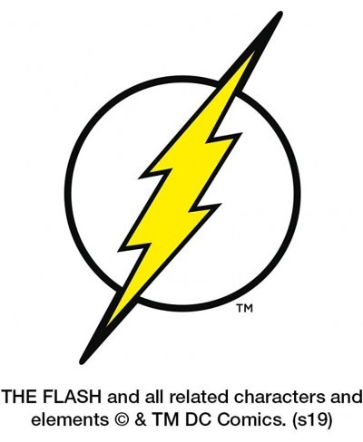 The Flash Lightning Bolt Logo Novelty Clip-On Stud Earrings $15.56 Clip-Ons