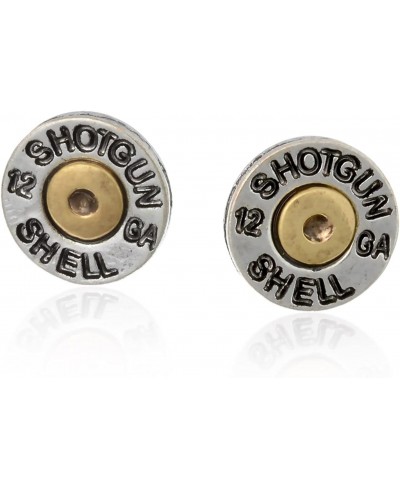 Simulated Bullet Shotgun Shell Post Earrings $20.64 Stud