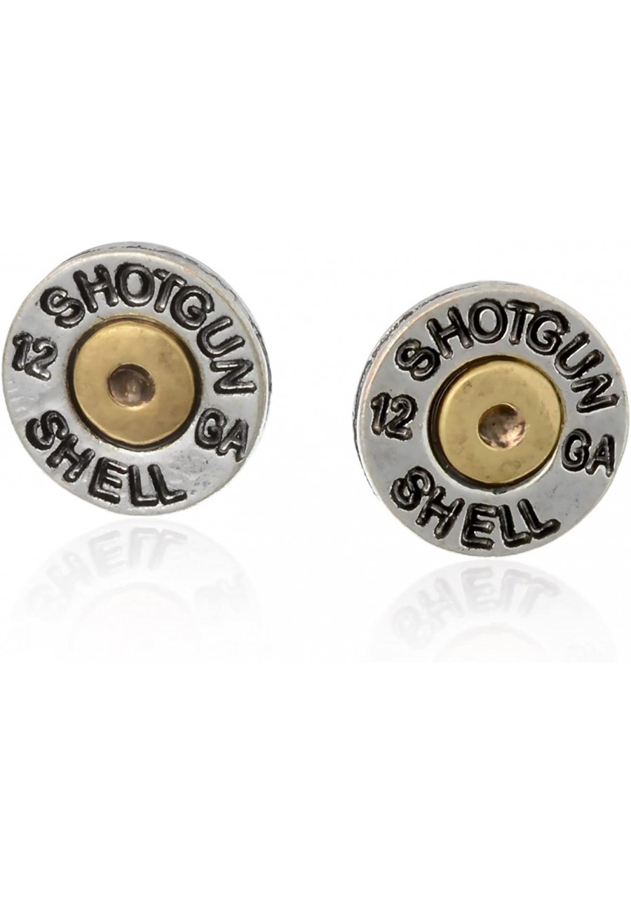 Simulated Bullet Shotgun Shell Post Earrings $20.64 Stud