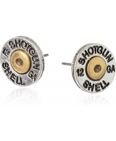 Simulated Bullet Shotgun Shell Post Earrings $20.64 Stud