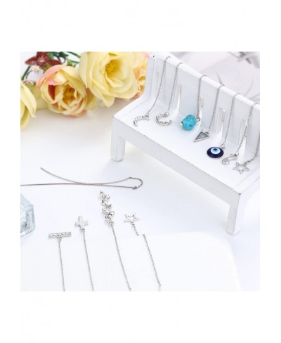 12 Pairs Threader Earrings for Women Lightweight Chain Wave Ear Cuff Crawler Earrings Set Minimalist Chain Earrings Set $14.1...