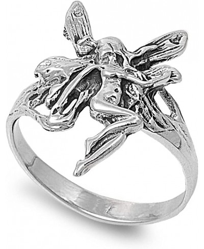 925 Sterling Silver Fairy Goddess Ring $16.77 Statement