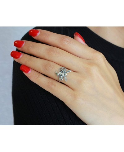 925 Sterling Silver Fairy Goddess Ring $16.77 Statement