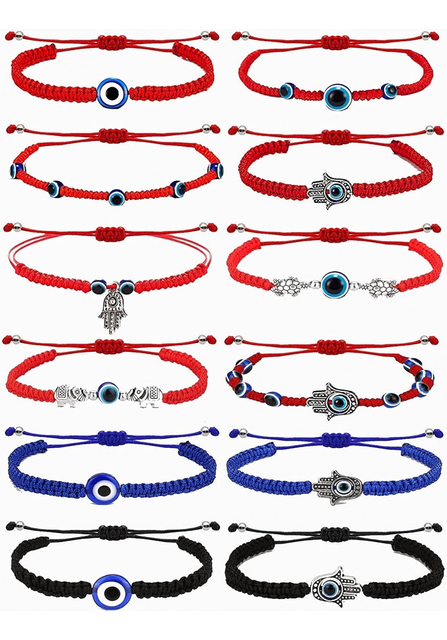 Evil Eye Bracelet for Women Blue Black Evil Eye Beaded Bracelet for Men Adjustable Red String Evil Eye Bracelets Evil Eye Pro...