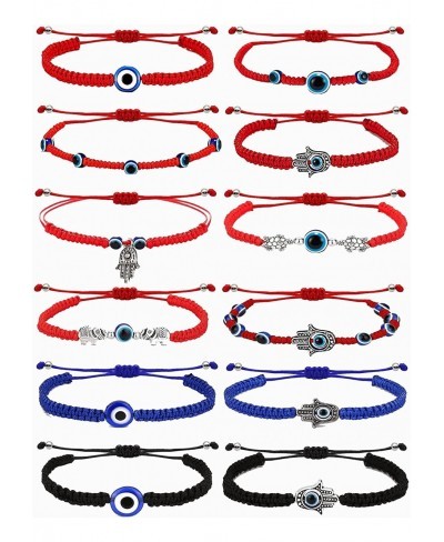 Evil Eye Bracelet for Women Blue Black Evil Eye Beaded Bracelet for Men Adjustable Red String Evil Eye Bracelets Evil Eye Pro...