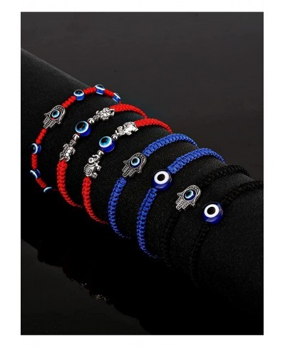 Evil Eye Bracelet for Women Blue Black Evil Eye Beaded Bracelet for Men Adjustable Red String Evil Eye Bracelets Evil Eye Pro...