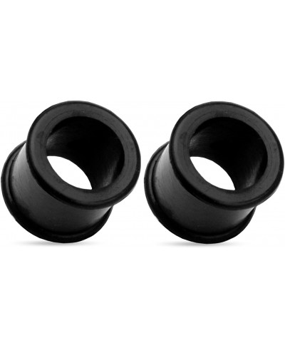 Ultra Soft Black Flexible Silicone Double Flared Tunnel Plugs Sold as a Pair $12.63 Piercing Jewelry