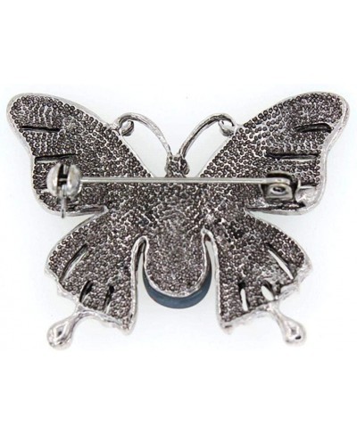 Brooch Pin Chic Women Butterfly Shaped Rhinestone Inlaid Enamel Suit Lapel Decor - Colorful $5.96 Brooches & Pins