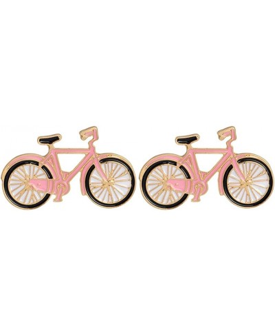 Bike Bicycle Shape Lapel Pin 2 Piece Set Enamel Brooch Pin Jacket Denim Collar Backpack Badges Gifts $14.66 Brooches & Pins