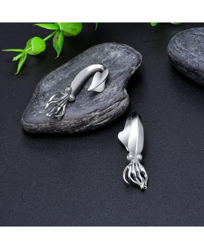 2PCS Death Head Moth Skull Ear Weights Hangers for Stretched Dangle Ears Gauges Gothic Ear Plugs Body Piercing Punk Tunnels J...