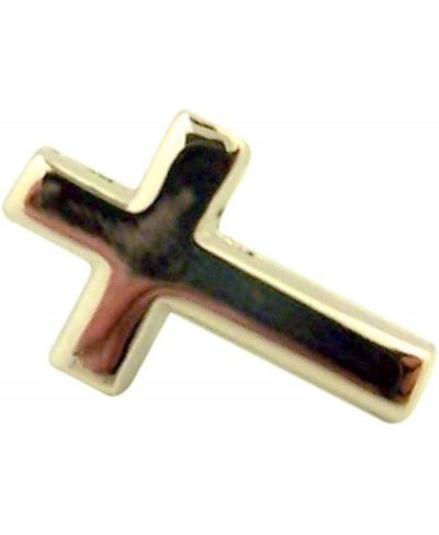 Rhodium Plate Latin Cross Lapel Pin 1/2 Inch $10.45 Pendants & Coins