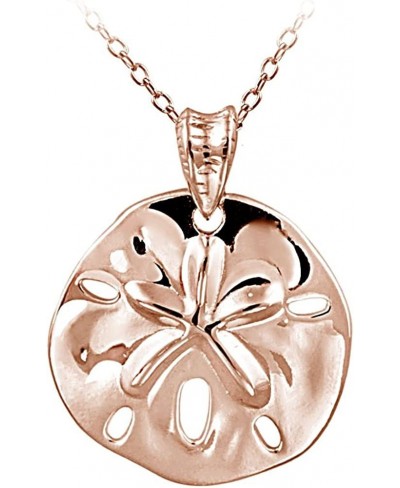 Sterling Silver Beach Sand Dollar Necklace $28.44 Pendant Necklaces