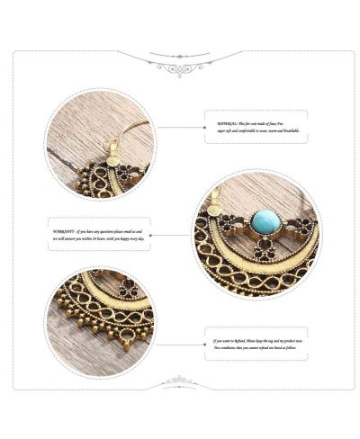 Boho Beads Earring Gold Hollow out Pendant Jewelry for Women and Girls (Silver) $9.47 Jewelry Sets