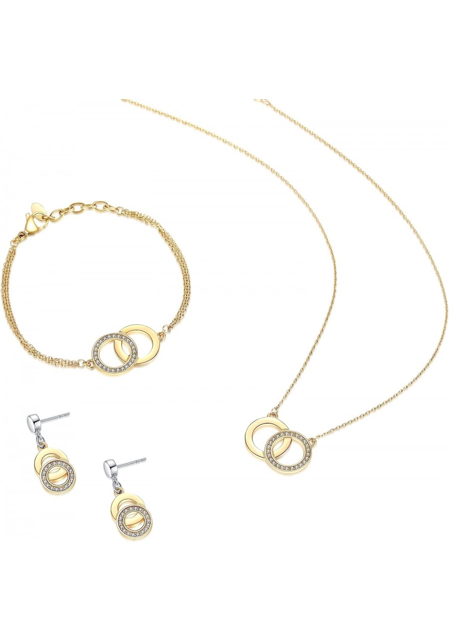 Jewelry Sets for Women Necklace Earrings Bracelet Sets Gift For Girl $33.67 Jewelry Sets