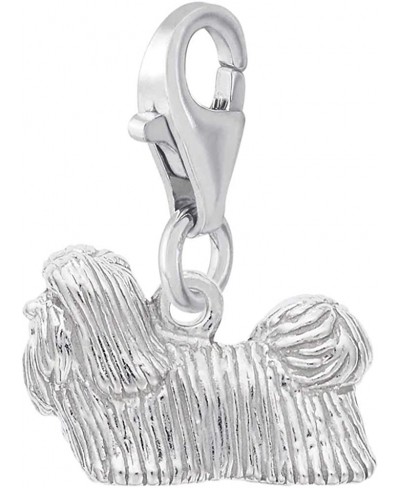 Shih Tzu Charm with Lobster Clasp $33.38 Charms & Charm Bracelets