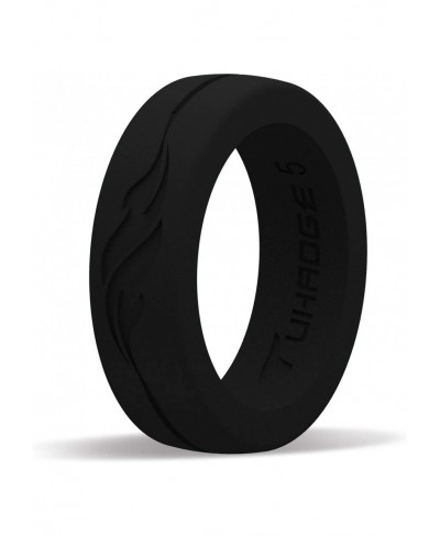 Women's Silicone Wedding Ring Silicone Rubber Wedding Bands Representing The Pattern of Independent Freedom and Dreams Promis...