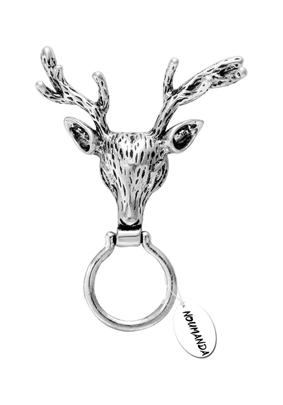 Cute Retro Antler Deer Brooch Pin Deer Head Eyeglass Holder $18.53 Brooches & Pins