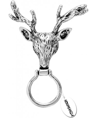 Cute Retro Antler Deer Brooch Pin Deer Head Eyeglass Holder $18.53 Brooches & Pins