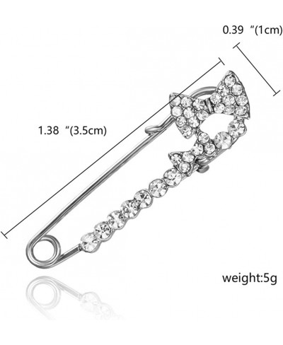 5 Pieces Crystal Rhinestone Safety Brooches Pin Suit Sweater Scarves Scarf Brooch Women Rhinestone Brooch Random Style $11.20...