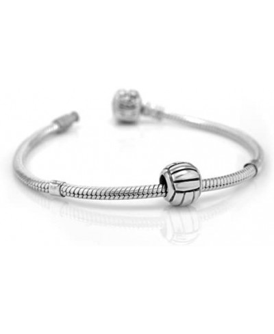 925 Sterling Silver Volleyball Bead Charm Fit Major Brand Bracelet $17.74 Charms & Charm Bracelets