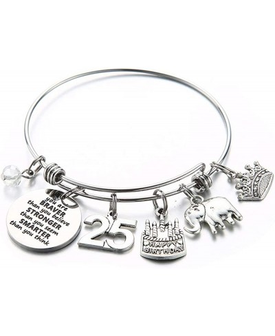Birthday Gifts for Women Girls Bracelet Expandable Charm Bracelets 5th 6th 7th 8th 9th 10th 20th 30th 40th 50th 60th 70th 80t...