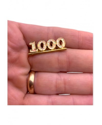 1000 Lapel Pin -Glitter Recognition Pins for Students or Employees Celebrate Good Grades or an Exciting 1000 Achievement 1000...