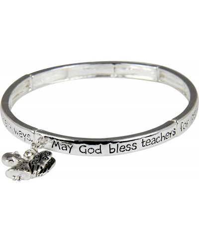 4030412 Teacher Blessing Stretch Bracelet Christian Education Year End Appreciation Gift $15.50 Strand