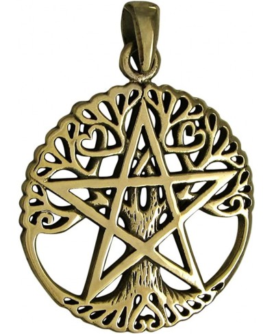 Bronze Cut Out Tree Pentacle Pendant $16.33 Pendants & Coins