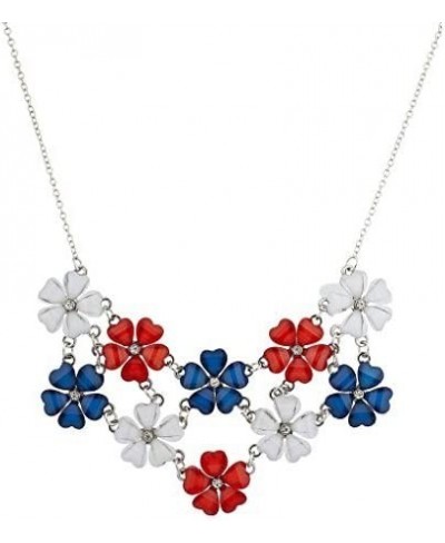 Mini Floral Flower Collar Chain Statement Necklace $12.09 Collars