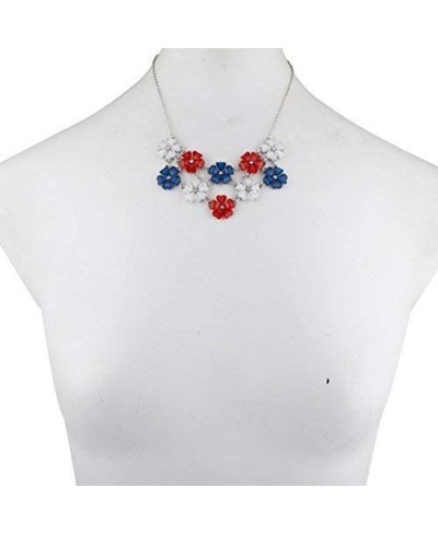 Mini Floral Flower Collar Chain Statement Necklace $12.09 Collars