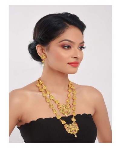 Indian Jewelry Bollywood Traditional Crystal Choker Necklaces Earrings Wedding Jewelry Set for Women $34.39 Jewelry Sets